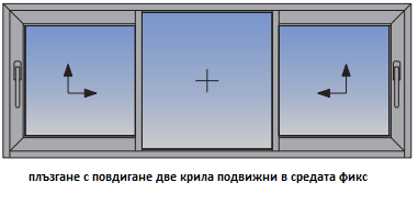 две се плъзгат в средата фикс